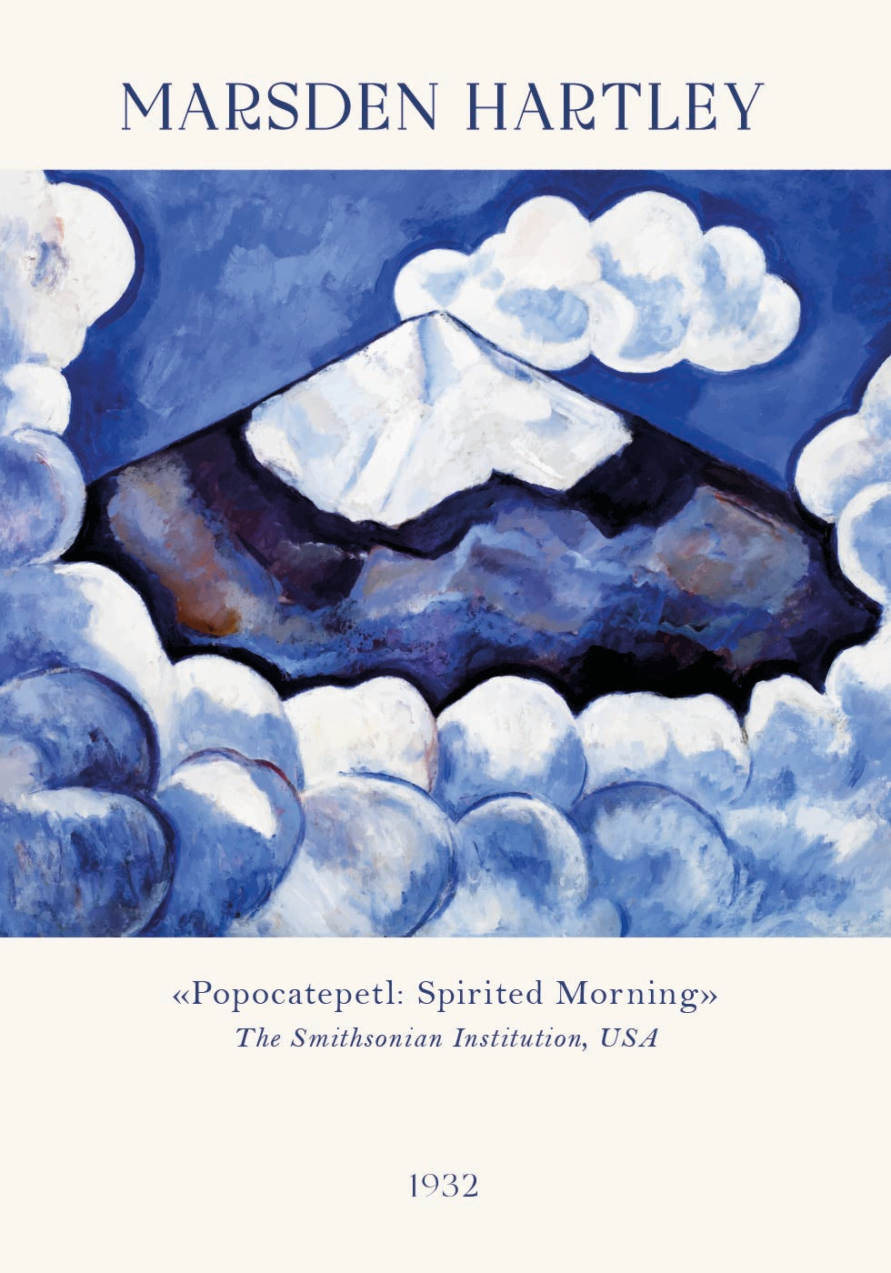Popocatepetl, Spirited Morning, Marsden Hartley Poster - Posterbox.dk