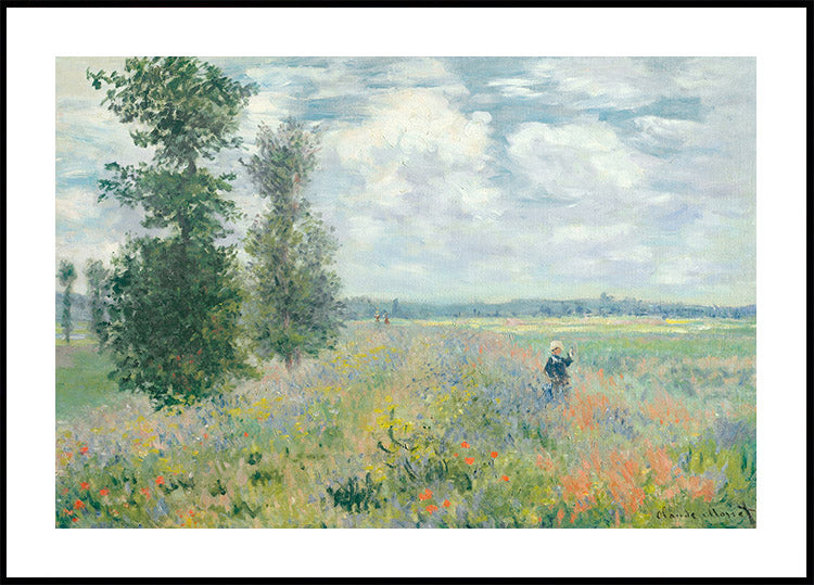 Poppy Fields 1875 Poster by Claude Monet - Posterbox.dk
