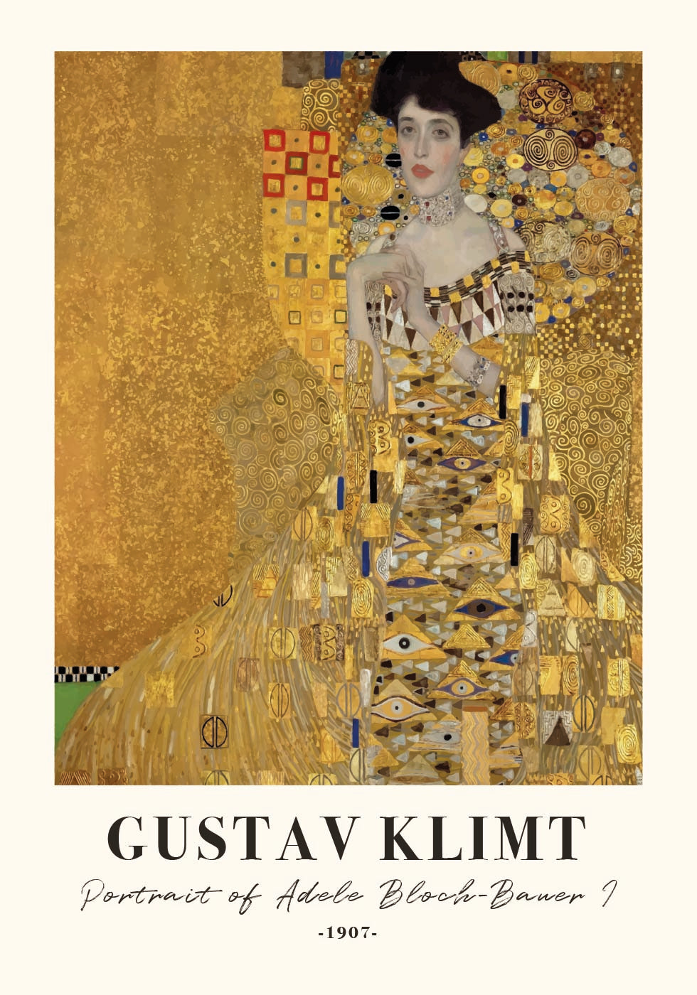 Portrait of Adele Bloch-Bauer I Poster - Posterbox.dk