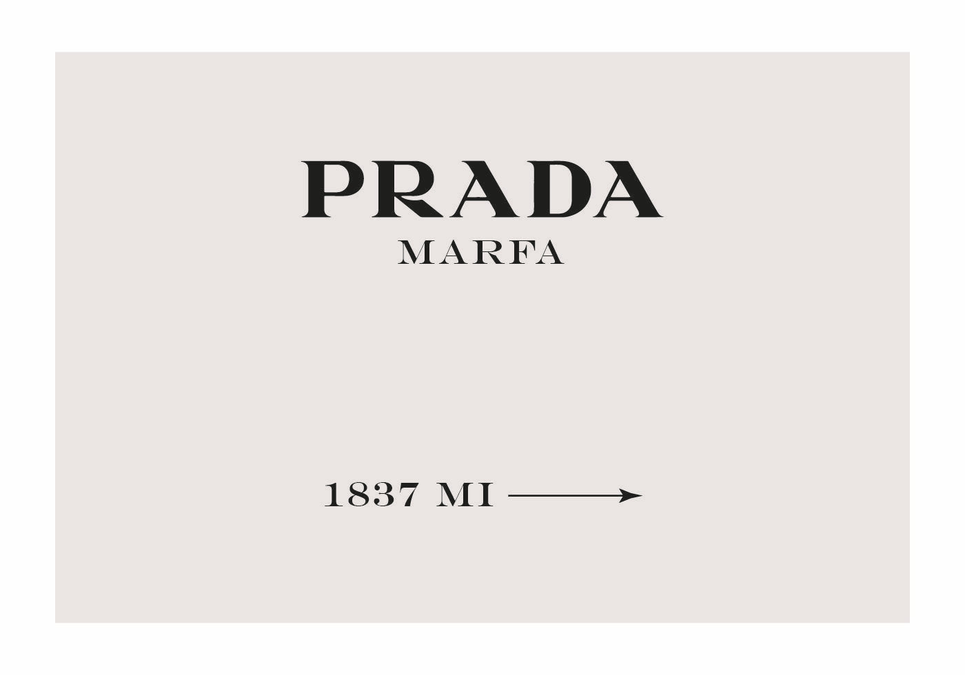Prada Marfa Sign Poster - Posterbox.dk
