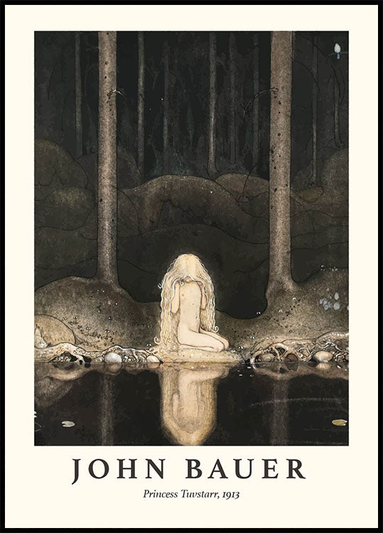 Princess Tuvstarr by John Bauer Poster - Posterbox.dk