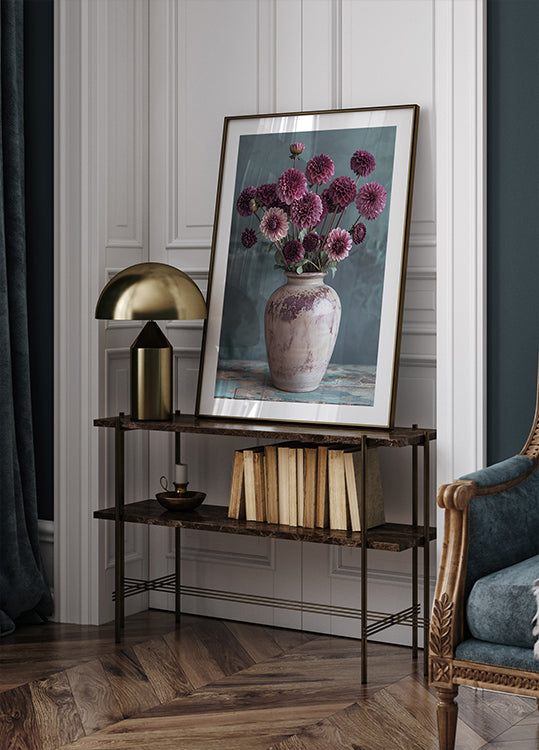 Purple Dahlia Elegance Poster - Posterbox.dk