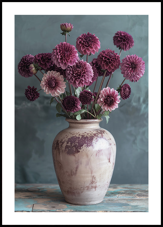Purple Dahlia Elegance Poster - Posterbox.dk