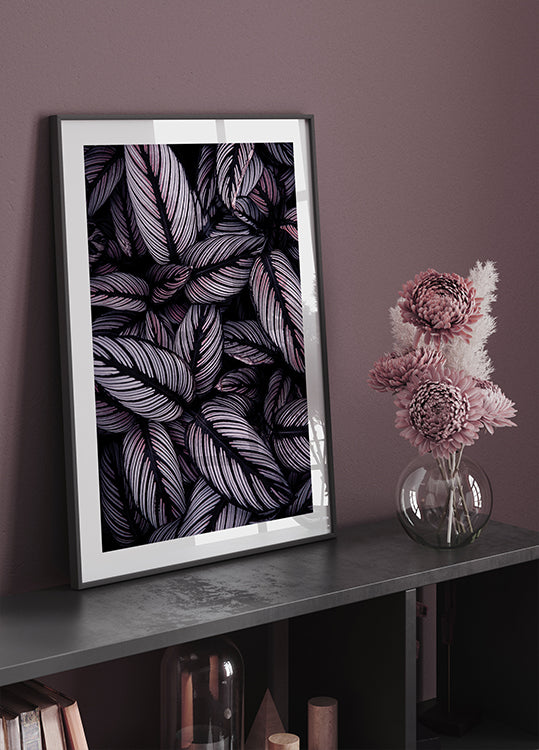 Purple Leaves Poster - Posterbox.dk