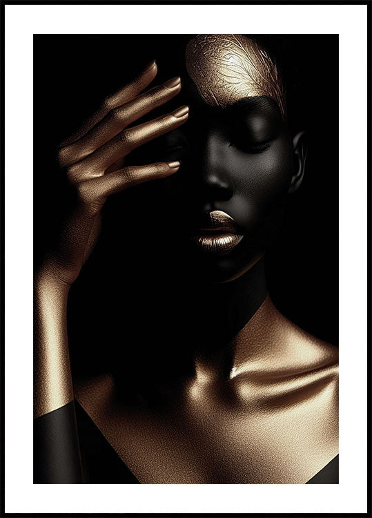 Radiant Shadow Portrait Poster - Posterbox.dk