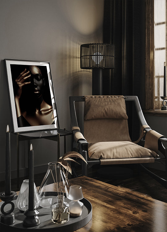 Radiant Shadow Portrait Poster - Posterbox.dk