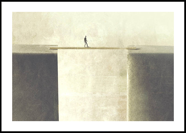 Reaching the Other Side, Gap Crossing Concept Poster - Posterbox.dk