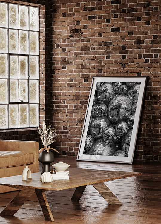 Reflective Disco Balls Poster - Posterbox.dk