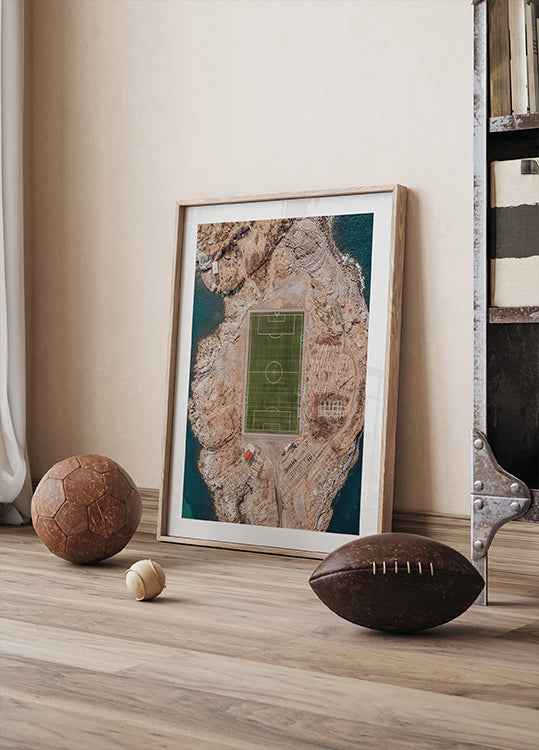 Remote Soccer Field in Norway Poster - Posterbox.dk