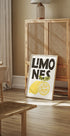 Retro Lemons Illustration Poster - Posterbox.dk