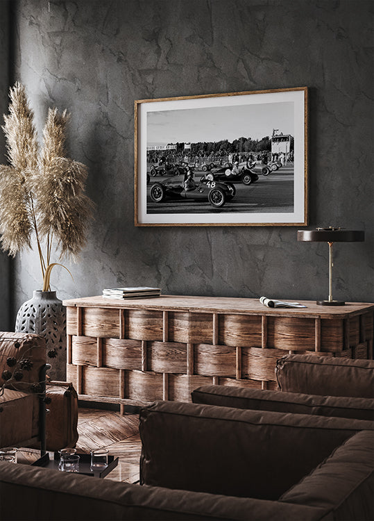 Retro Moto Competition Poster - Posterbox.dk