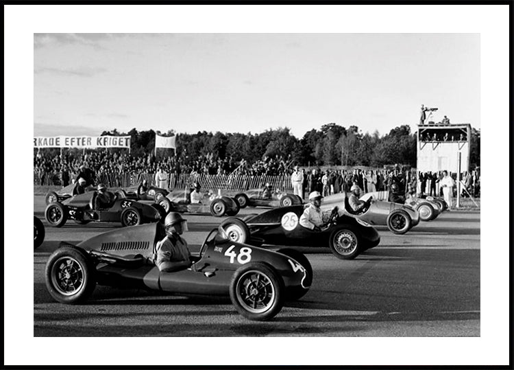 Retro Moto Competition Poster - Posterbox.dk