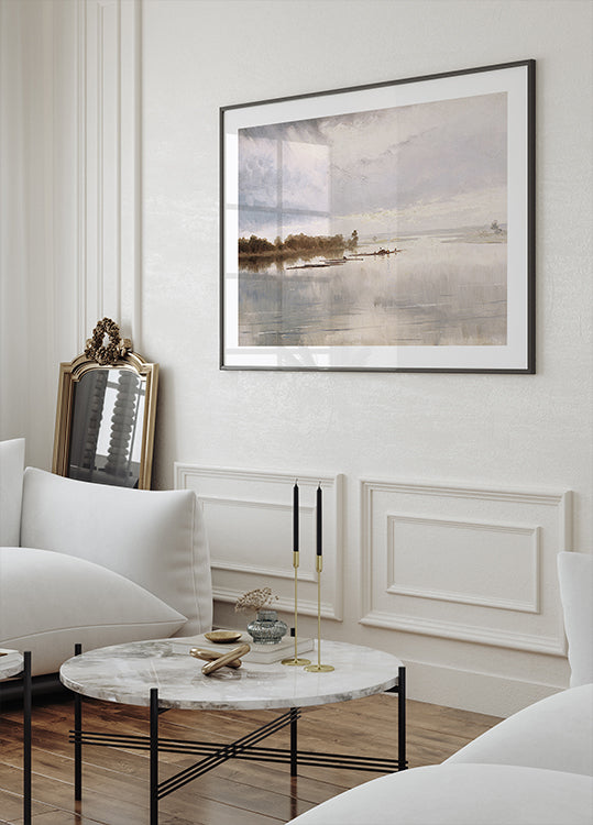 River Landscape by Ferdynand Ruszczyc Poster - Posterbox.dk