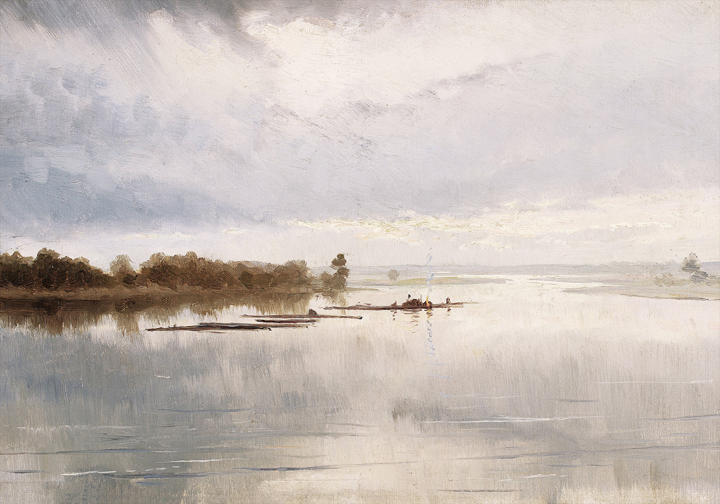 River Landscape by Ferdynand Ruszczyc Poster - Posterbox.dk