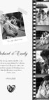 Romantic Couple, Black and White Photo Strip Poster - Posterbox.dk