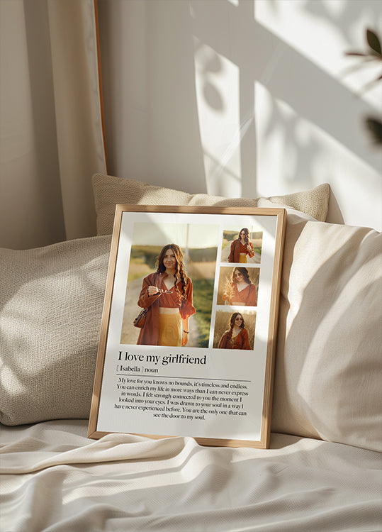 Romantic Photo Collage Poster - Posterbox.dk