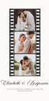 Romantic Wedding Film Strip, Mr and Mrs Poster - Posterbox.dk