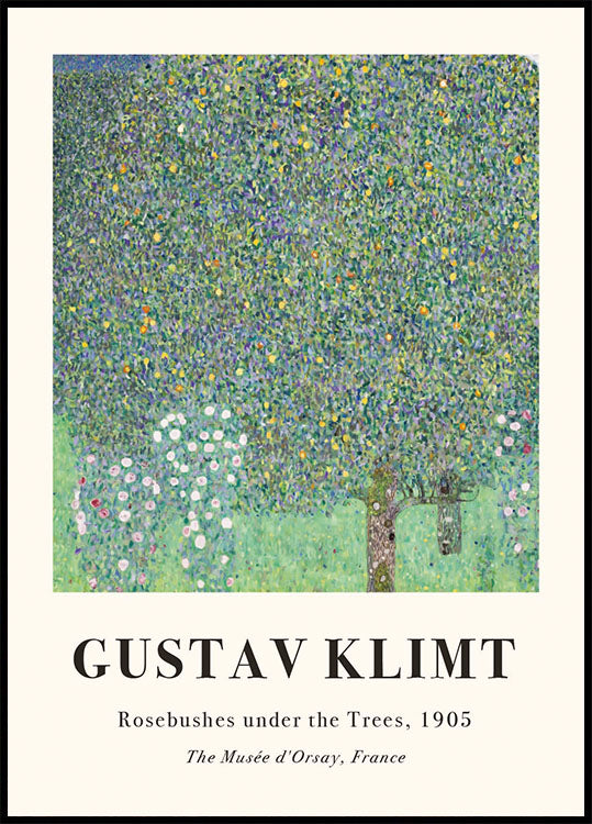Rosebushes under the Trees Poster - Posterbox.dk