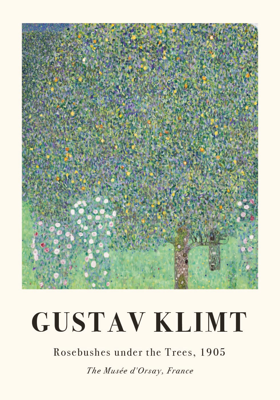 Rosebushes under the Trees Poster - Posterbox.dk