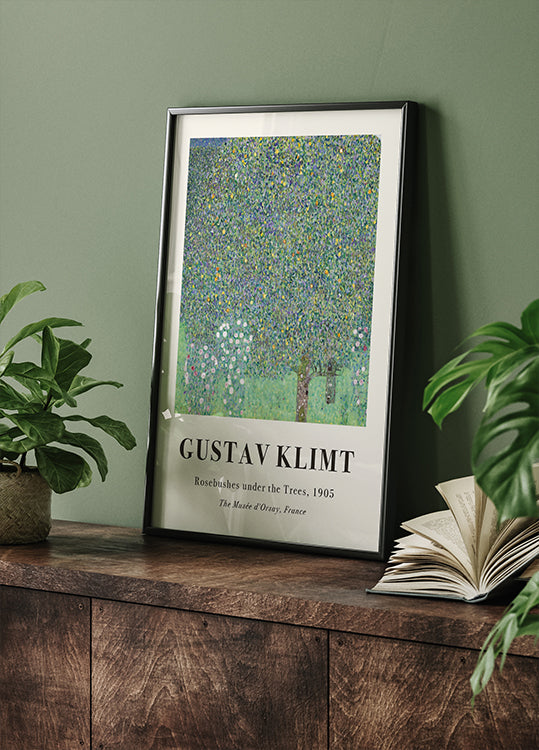 Rosebushes under the Trees Poster - Posterbox.dk