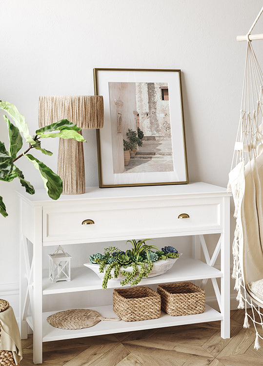 Rustic Mediterranean Street Poster - Posterbox.dk