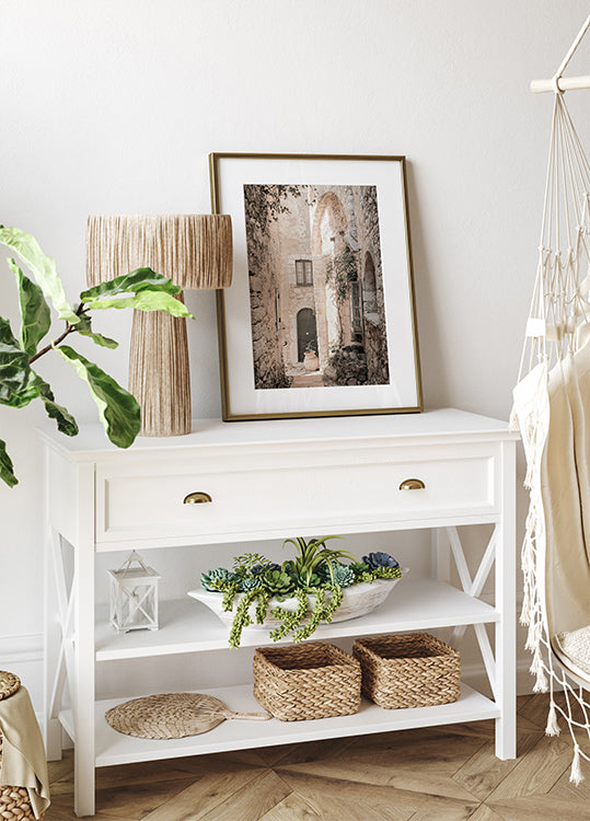 Rustic Street in Èze Poster - Posterbox.dk