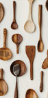 Rustic Wooden Kitchen Utensils Poster - Posterbox.dk