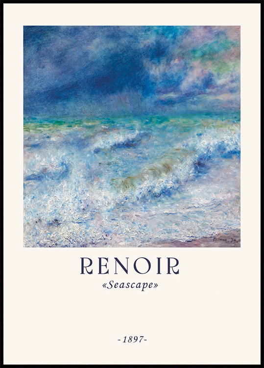 Seascape, Impressionist Ocean, Renoir Coastal Waves Poster - Posterbox.dk