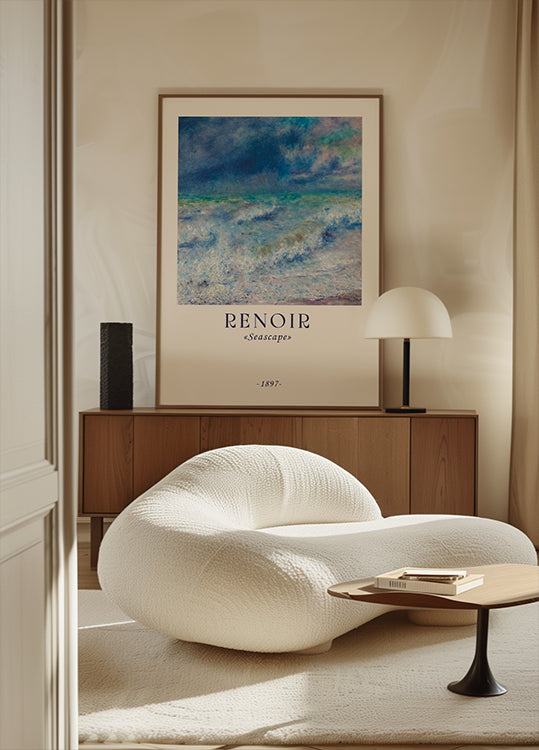 Seascape, Impressionist Ocean, Renoir Coastal Waves Poster - Posterbox.dk