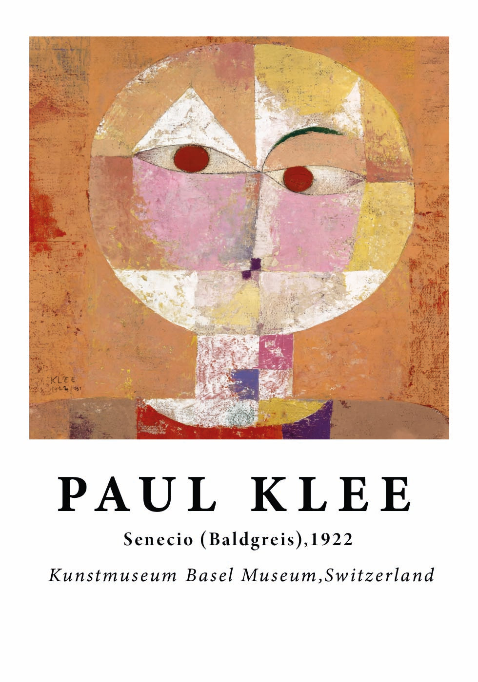 Senecio, abstract geometric face painting Poster - Posterbox.dk