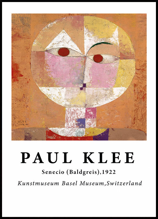 Senecio, abstract geometric face painting Poster - Posterbox.dk