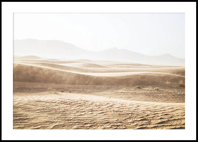 Serene Desert Sand Dunes Poster - Posterbox.dk