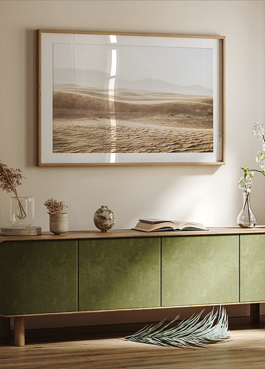 Serene Desert Sand Dunes Poster - Posterbox.dk