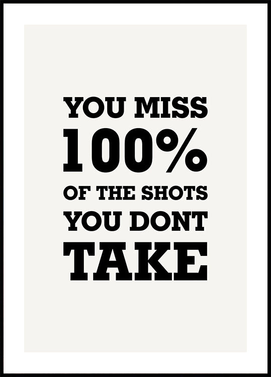 Shoot to Score Poster - Posterbox.dk