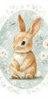 Sitting Baby Bunny With Blue Eyes Poster - Posterbox.dk