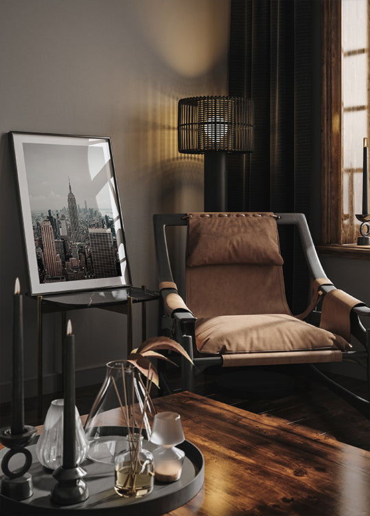 Skyline of New York City with the Empire State Building Poster - Posterbox.dk