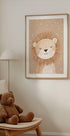 Sleepy Lion In Snow Poster - Posterbox.dk