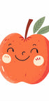 Smiling Apple Poster - Posterbox.dk