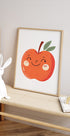 Smiling Apple Poster - Posterbox.dk