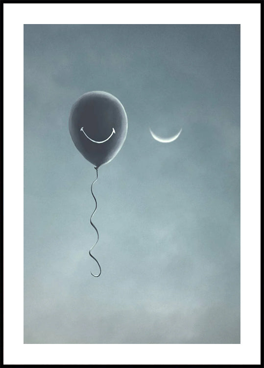 Smiling Balloon Poster - Posterbox.dk