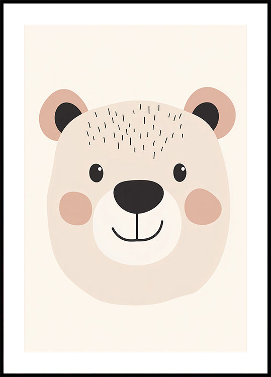 Smiling Bear Poster - Posterbox.dk