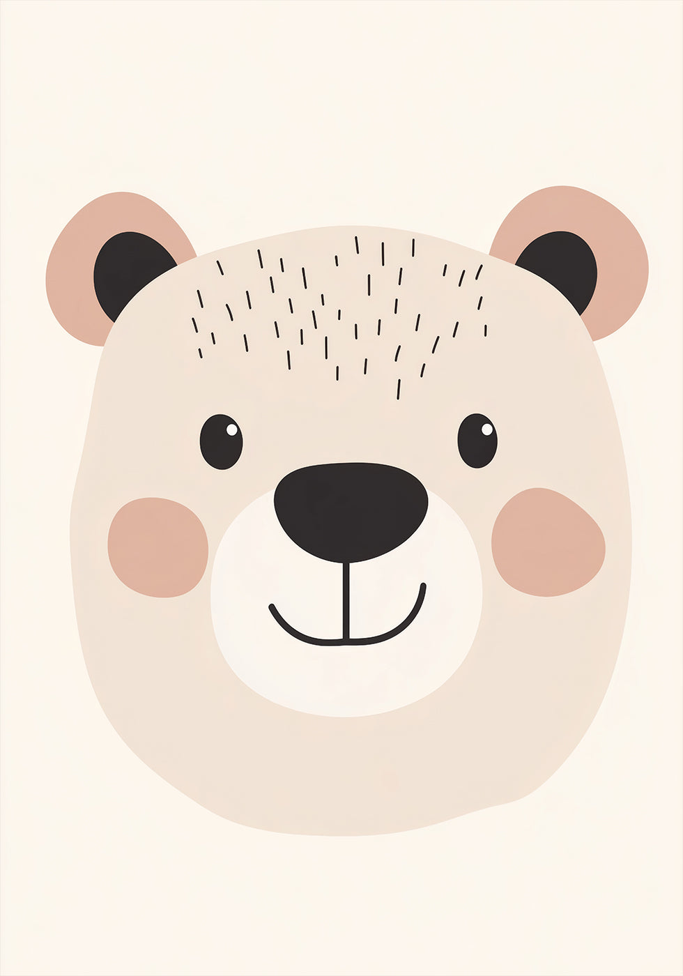 Smiling Bear Poster - Posterbox.dk