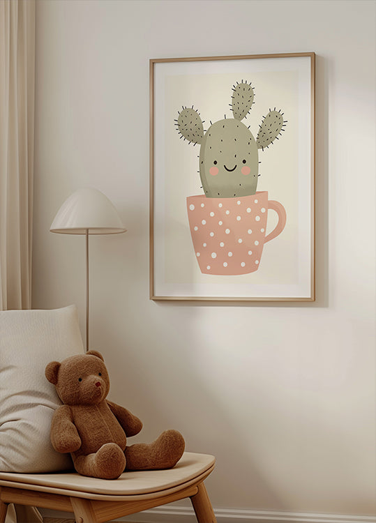Smiling Cactus Poster - Posterbox.dk