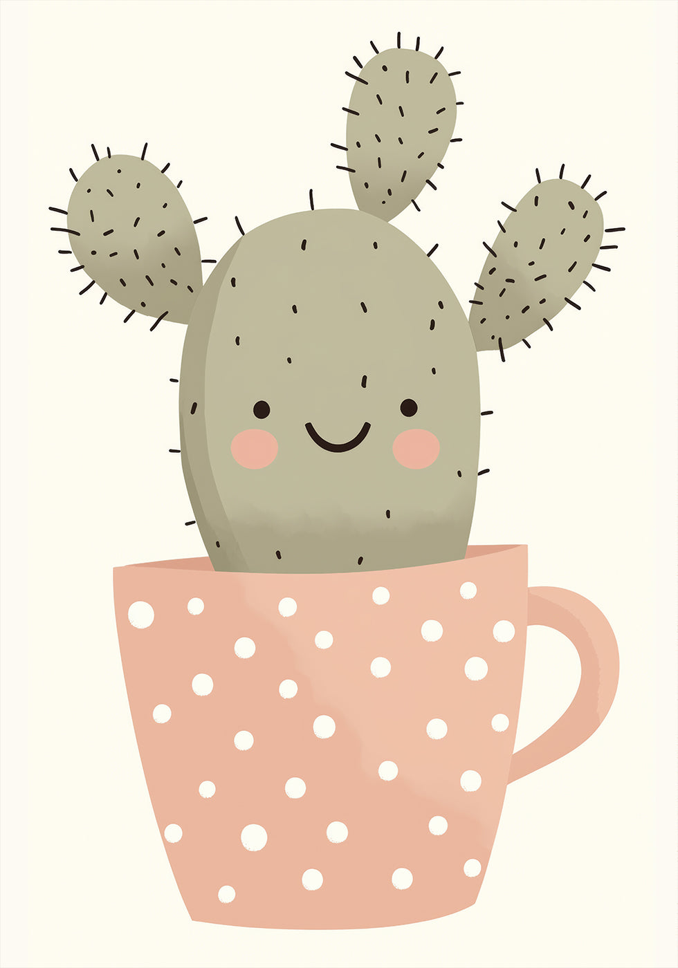 Smiling Cactus Poster - Posterbox.dk