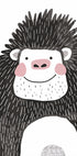 Smiling Gorilla Illustration Poster - Posterbox.dk