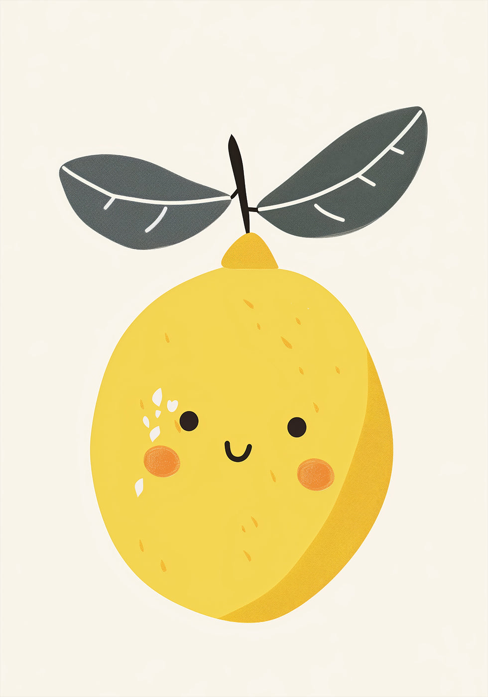 Smiling Lemon Poster - Posterbox.dk