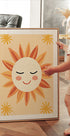 Smiling Sun Illustration Poster - Posterbox.dk