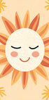 Smiling Sun Illustration Poster - Posterbox.dk
