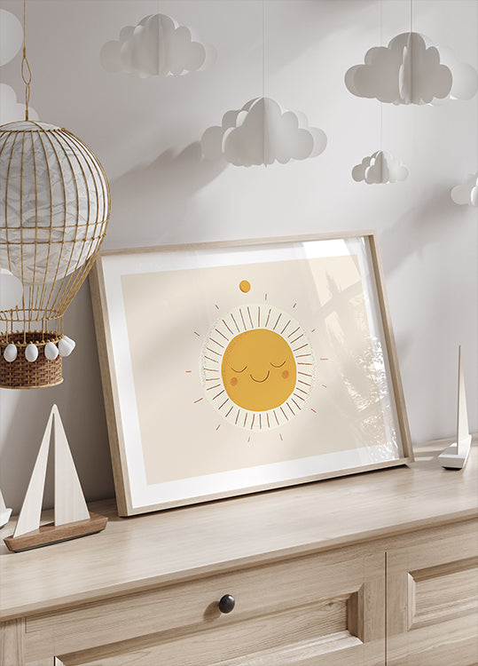 Smiling Sun Poster - Posterbox.dk