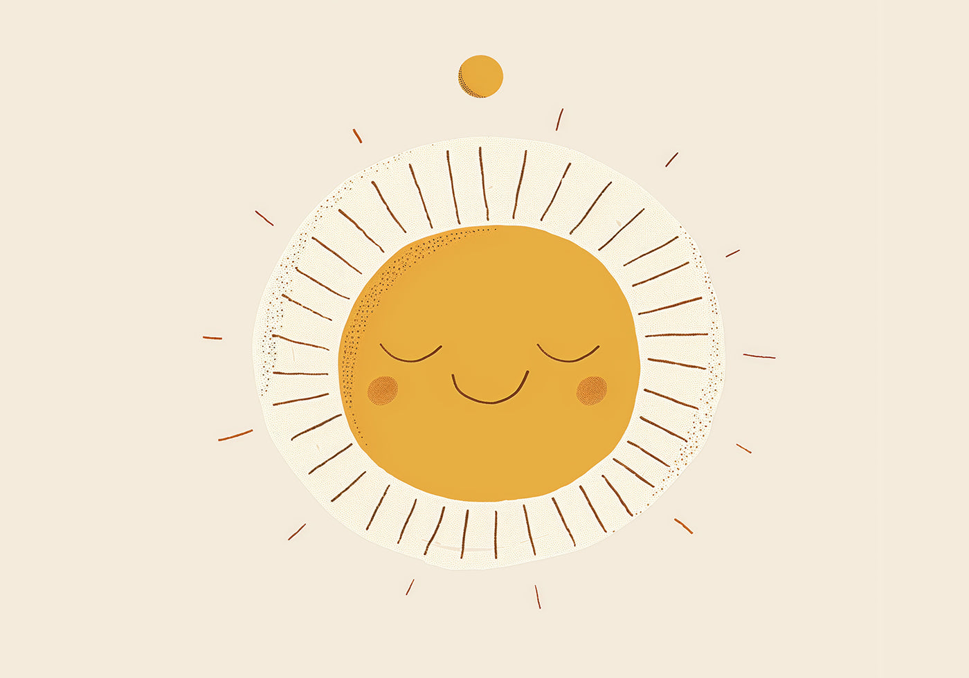 Smiling Sun Poster - Posterbox.dk
